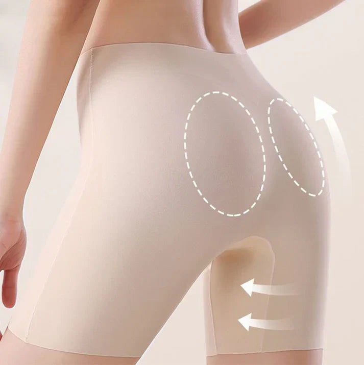 waist Ice Silk Underwear with Tummy-control Hip-lifting