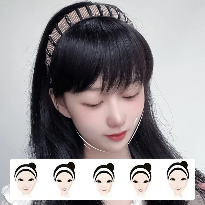 Synthetic Hair Fringe with Hair Band