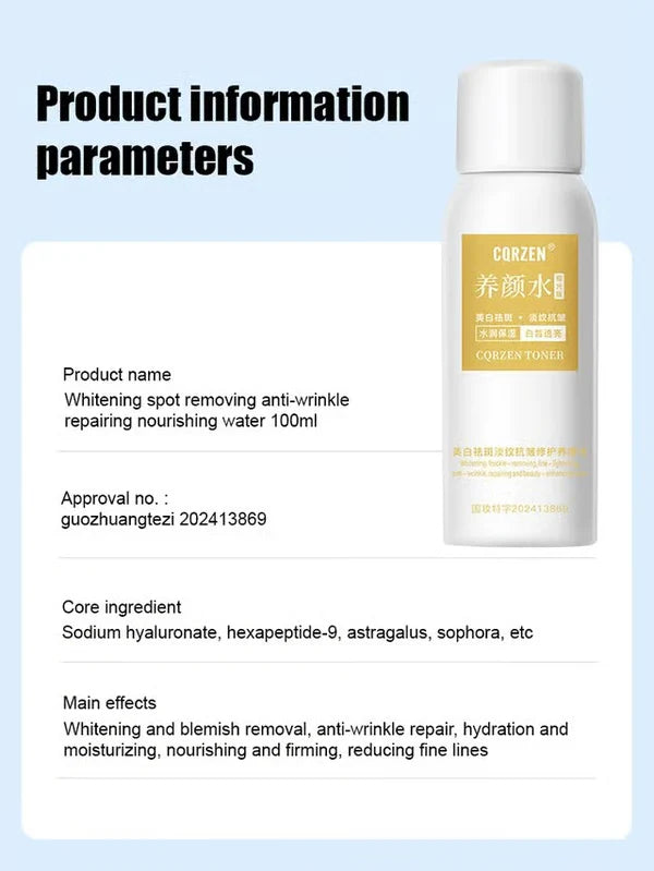 Blemish removal whitening and beauty water