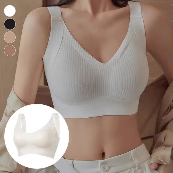 🔥Women's Ribbed Adjustable Wireless Bra