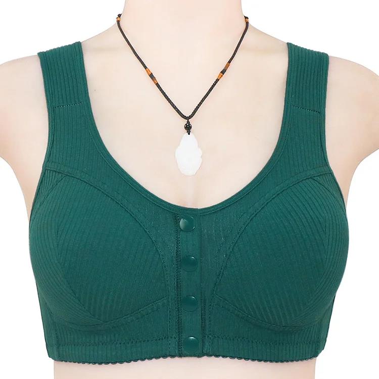 š„Buy 1 Get 3(3packs)š„ COMFORTABLE FRONT-CLOSURE WIRELESS PLUS SIZE BUTTON BRA