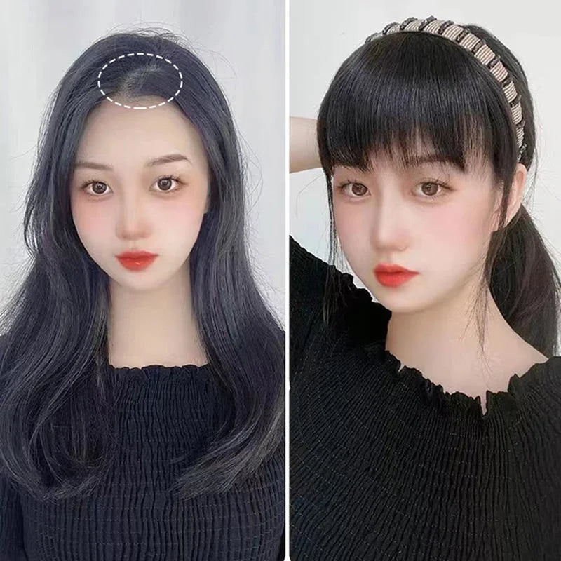 Synthetic Hair Fringe with Hair Band