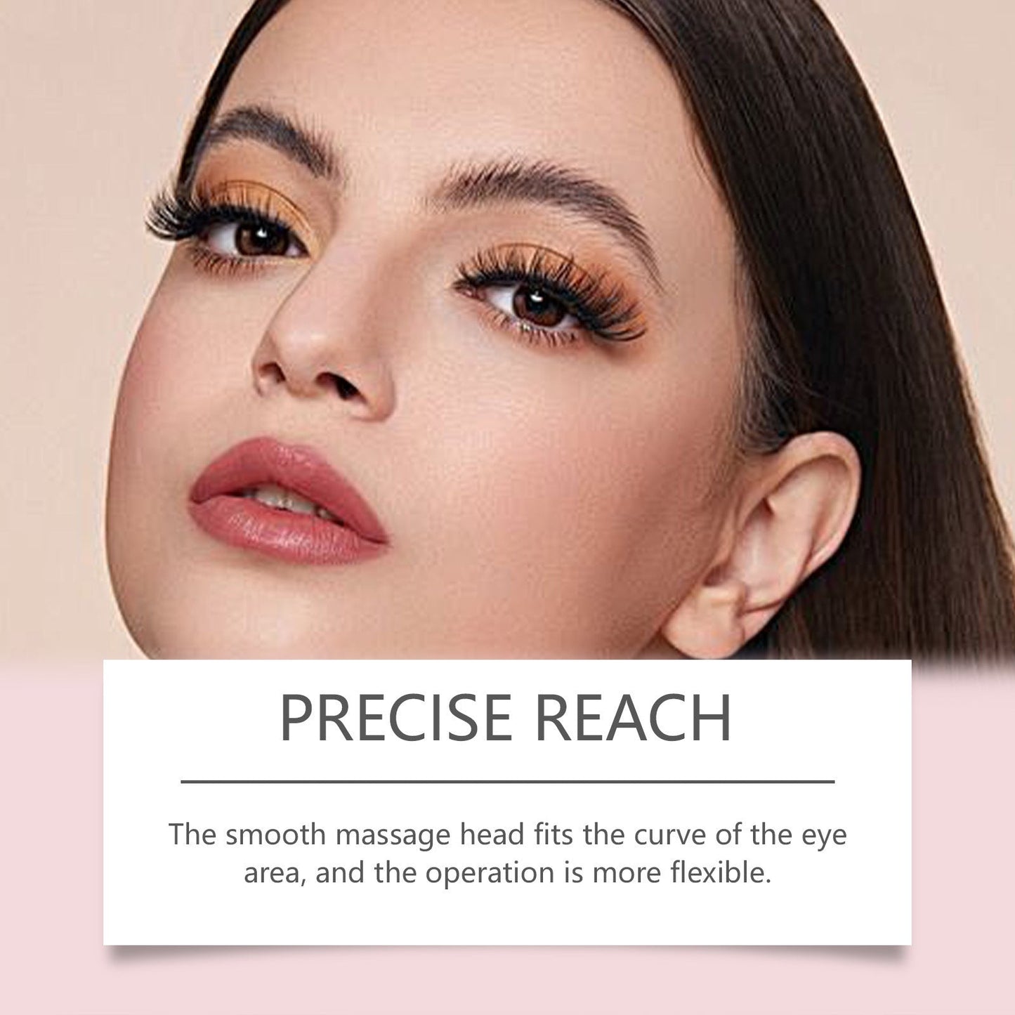 Light Eye Massage Creamwith Caffeine & Hyaluronic Acid for Dark Circles Firming Fine Lines Hydrating Moisturizing Radiant Skin Care with Red Light Micro-Vibration Head