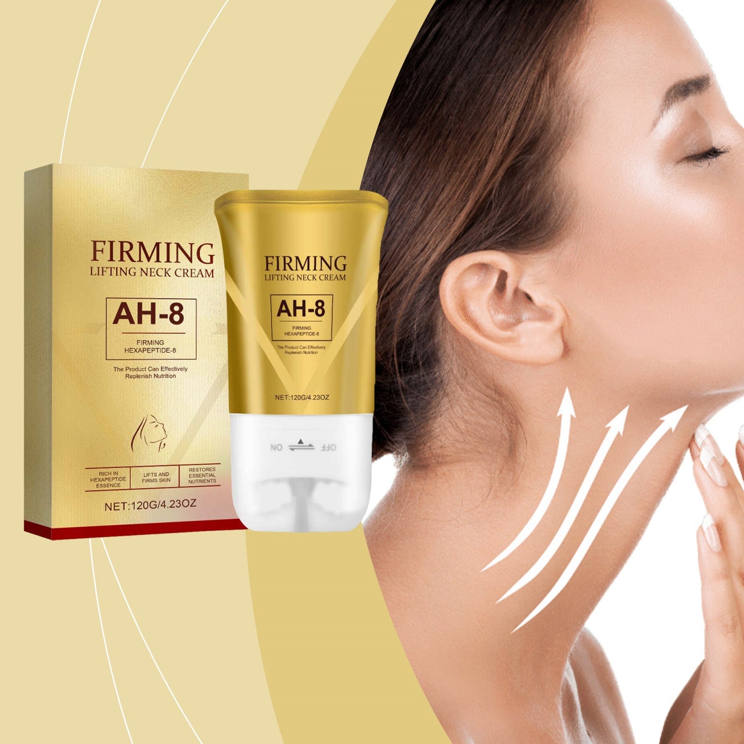 Light Eye Massage Creamwith Caffeine & Hyaluronic Acid for Dark Circles Firming Fine Lines Hydrating Moisturizing Radiant Skin Care with Red Light Micro-Vibration Head