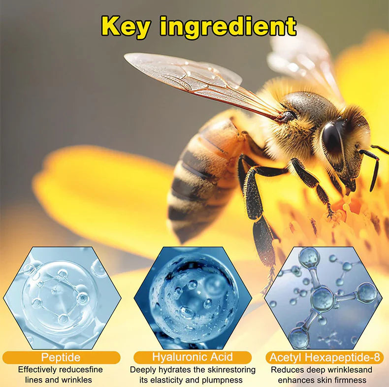 ✨Bee venom facial care ✨Smooth the Look of Wrinkles in 2 minutes — Fast, effective anti-ageing serum — save time and money