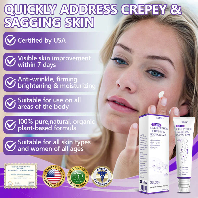 ✨LAST DAY BUY 1 GET 1 FREE✨ HISKIN PDRN Multi-Peptide Massaging Body RollerCream Visibly Firmer Anti-aging, Lifted Skin in 72 Hours — No Needles, No Clinic Visits