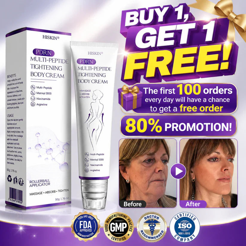 ✨LAST DAY BUY 1 GET 1 FREE✨ HISKIN PDRN Multi-Peptide Massaging Body RollerCream Visibly Firmer Anti-aging, Lifted Skin in 72 Hours — No Needles, No Clinic Visits