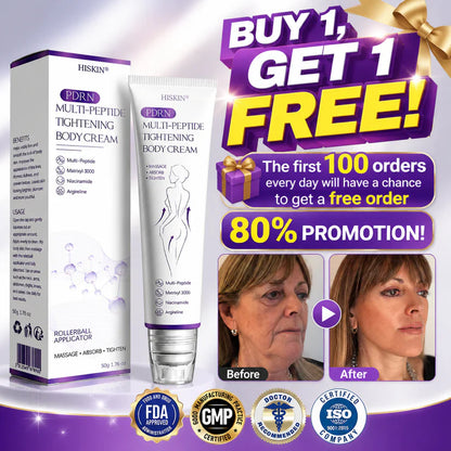 ✨LAST DAY BUY 1 GET 1 FREE✨ HISKIN PDRN Multi-Peptide Massaging Body RollerCream Visibly Firmer Anti-aging, Lifted Skin in 72 Hours — No Needles, No Clinic Visits