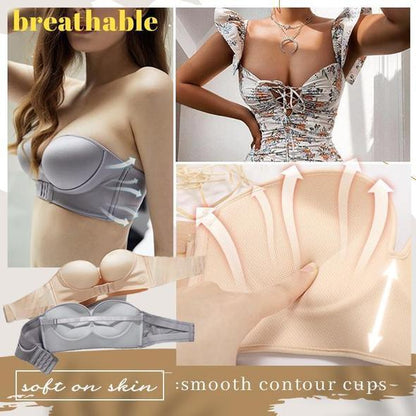 SUMMER SALE INVISIBLE STRAPLESS SUPER PUSH UP BRA