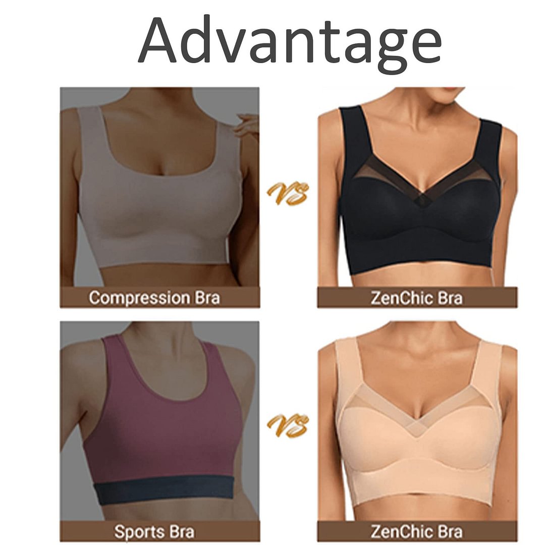 Plus Size Seamless Push Up Wireless Bras