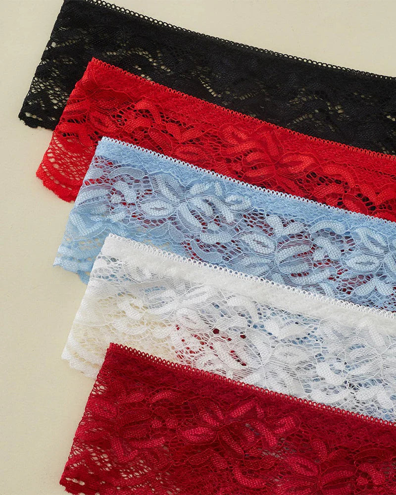 Seductive 5-Piece Crotchless Lingerie Set for Women