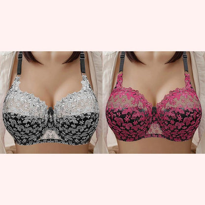 PLUS SIZE BRA WOMEN UNDERWEAR WIRE FREE COMFORT SOFT THIN BREATHABLE
