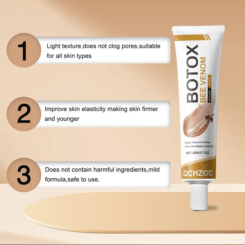 ✨Bee venom facial care ✨Smooth the Look of Wrinkles in 2 minutes — Fast, effective anti-ageing serum — save time and money